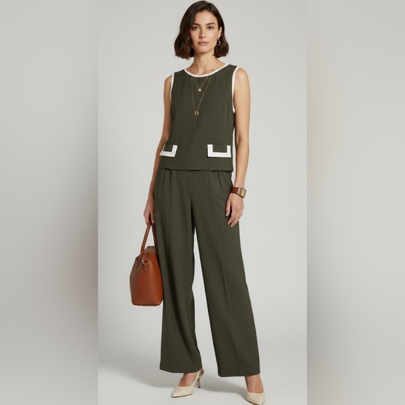Breakin' loose Pants - Vtg Old Money Jumpsuit Tie Back Waist M